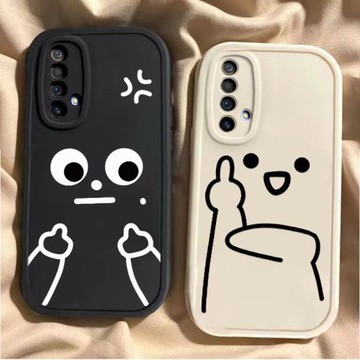 適用于真我X50手機殼RealmeX50M新款RMX2051全包防摔保護套真我x50m男女款可愛個性搞怪國際友好手勢專用外殼