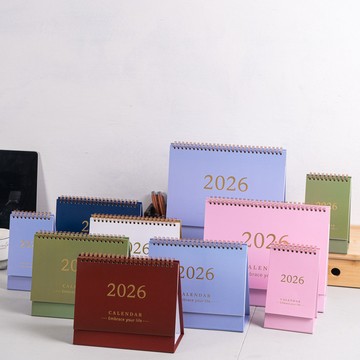 【台灣熱銷】新款2026年臺厤 中文版日厤 簡約日曆 辦公小日曆 小清新年曆 桌麵擺件 計劃打卡記事本 交換禮物~妮蔻