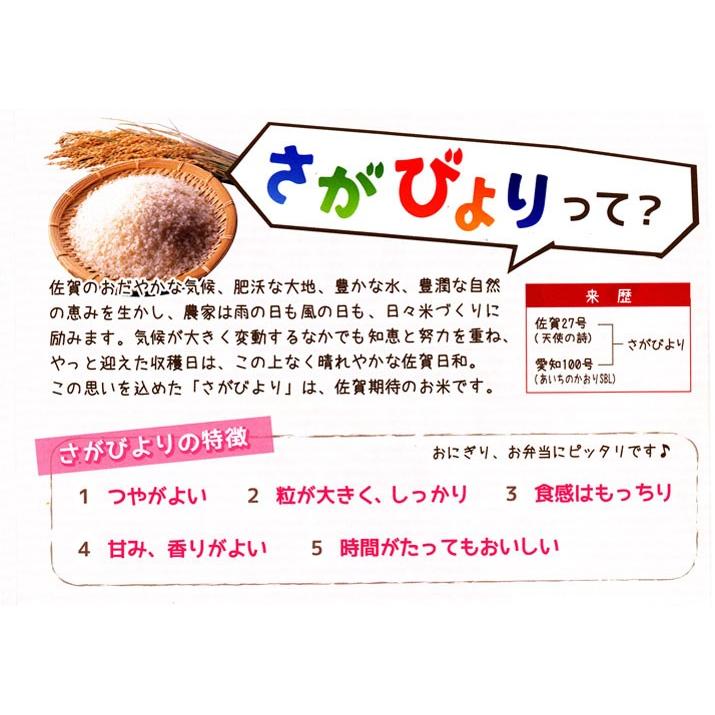 新米 令和5年産 特別栽培米 5kg 佐賀県産 さがびより 白石地区指定 玄米 白米 7分づき 5分づき 3分づき ご注文後に精米