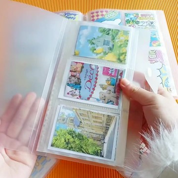 安安包材🔥透明磨砂卡冊 可diy拍立得卡冊 鈕扣卡冊 相簿 3吋 小卡收納 拍立得收納 簡約相簿 好看相簿