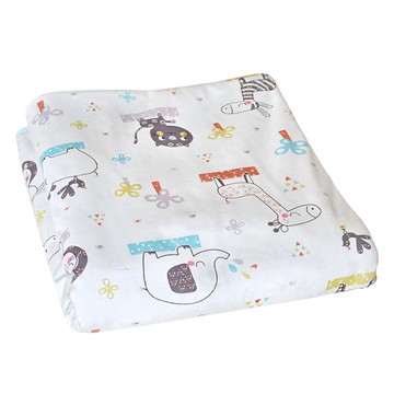 防水保潔護理墊 嬰兒床用 動物圖案  130 x 70cm  1個