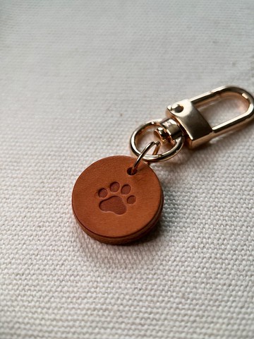 去編 | 植鞣革 | 肉球印記 | 小物掛飾