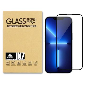 IN7 APPLE iPhone 14 Plus (6.7吋) 高透光3D滿版9H鋼化玻璃保護貼 疏油疏水 鋼化膜-黑色