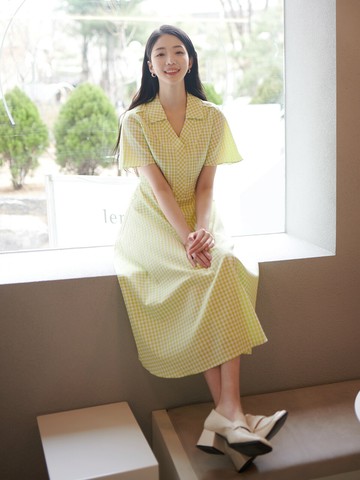 Riona Shirt Check Dress