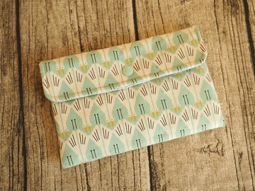 英國製作 可愛日系白鳥 口罩袋小物袋 可放成人口罩