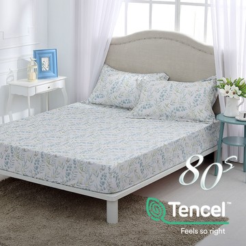雙人特大床包枕套組/ 天絲400織/ 天絲 萊賽爾 / 西西莉亞 [鴻宇] 台灣製 - T20153