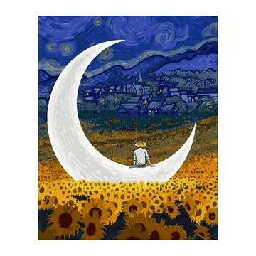ARTLIFE 數字油畫 DIY 50 x 40cm DT228  梵谷的天空  1個