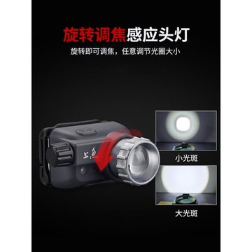 山力士上魚充電戶外感應頭燈釣魚專用夜釣燈強光超亮頭戴式照明燈