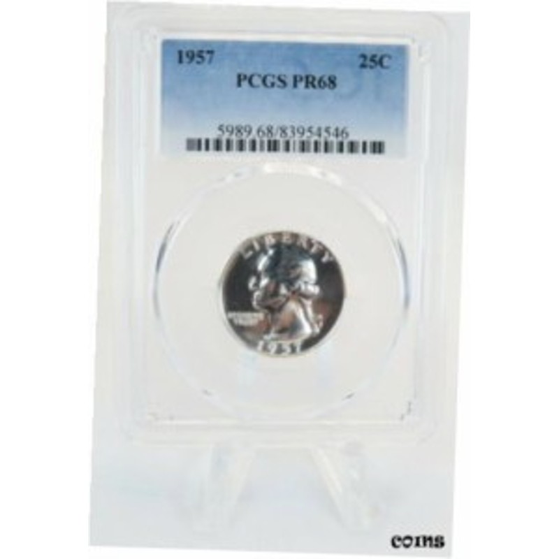 アンティークコイン 1957-P PCGS PR68 Silver Washington Quarter