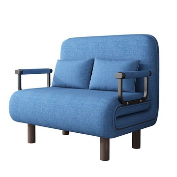 鐵藝沙發兩用可折疊沙發床小戶型客廳多功能陽臺書房單雙人伸縮床[DD280308]