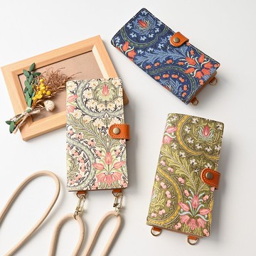 威廉莫里斯 Eden 伊甸園碎花真皮手帳型手機殼 全機型適用