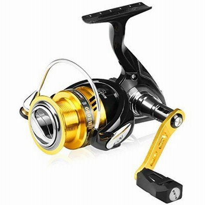 スピニングリール 3000番 軽量 最大ドラグ力8kg 左右交換ハンドル アジ イワシ サバ 金色 通販 Lineポイント最大get Lineショッピング