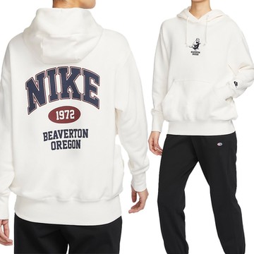 Nike PHNX FLC PO HD OS GCE 女款 米白色 厚磅 寬鬆 連帽 衛衣 長袖 HV1743-133