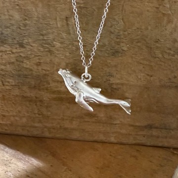 925純銀座頭鯨項鍊 くじら  Humpback
