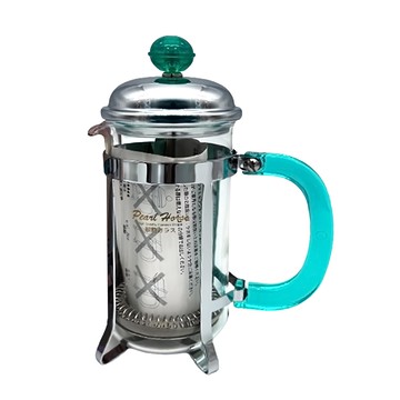 Pearl Horse寶馬 綠柄濾壓壺 350cc 304不鏽鋼 耐熱玻璃  1個