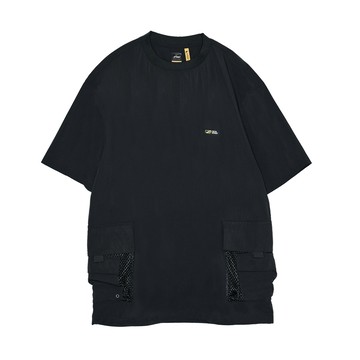 5th STREET｜山形｜男裝｜寬版機能設計短袖T恤｜黑色