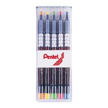 寒暑假必備【史代新文具】飛龍牌Pentel S512 螢光筆 5色組