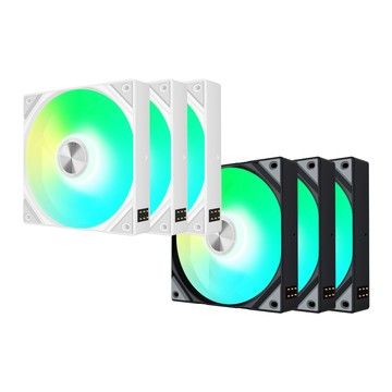 水冷 TRYX 【TRYX】ROTA SL Gen1/2 ARGB 靜音風扇 12公分 3入 黑/白 正反轉(免線串聯/FDB/2年保）