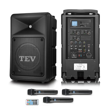 TEV 多功能設計追求高C/P值的最佳選擇 300W藍牙/USB/SD三頻無線擴音機 TA780D-3