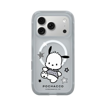 iPhone 18 Pro AirX 流變灰 - 三麗鷗-帕恰狗 Pochacco - 簡約黑灰白
