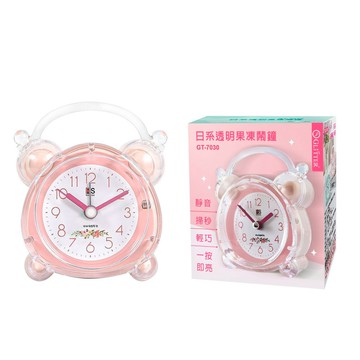 GT-7030 日系透明果凍鬧鐘