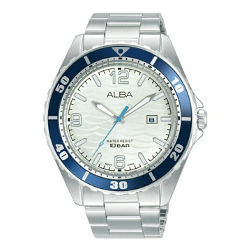 ALBA VJ32-X339S(AG8N53X1)白汐風潮戶外風格男錶 44mm｜樂天全館特惠中★指定刷卡回饋10%