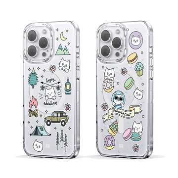 Case Studi iPhone 16 Pro/16 Pro Max Cast Magsafe 貓咪系列透明磁吸保護殼