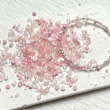 ⭐臺灣熱賣好物⭐玻璃米珠diy手工材料飾品手鍊項鍊散珠串珠配件新品超仙串珠有孔