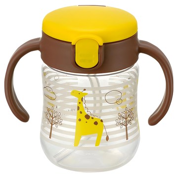 Richell 利其爾 TLI 鴨嘴吸管杯 200ml 適用年齡：7個月以上 鴨嘴型吸嘴➔吸管➔360防漏水杯  喬治亞  1個