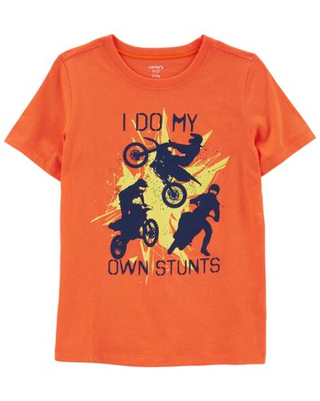 Kid I Do My Own Stunts Jersey Tee