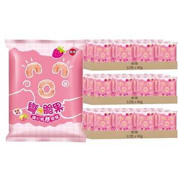 乖乖 玉米脆果 彎的脆果 草莓煉乳  40g  36包