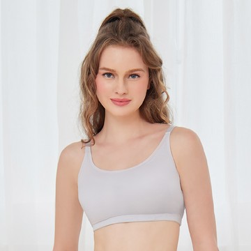 【Clany可蘭霓】涼感透氣低敏潤膚消臭加大尺碼無鋼圈M-2XL內衣  自信派對 6922-61