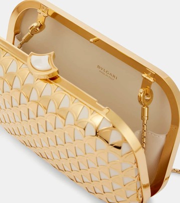 Bvlgari Calla gold-plated clutch