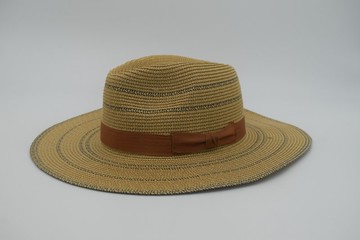 隱約透光紳士帽-焦糖色