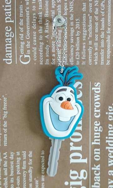 【震撼精品百貨】冰雪奇緣_Frozen~造型鎖套_雪寶