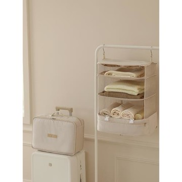 旅行收納袋懸掛行李箱羽絨服收納出差衣物內衣分裝袋子旅游便攜包