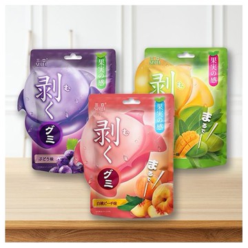 SANLEA 三立~剝皮軟糖(青芒果味／葡萄味／白桃味) 65g 款式可選 包芯軟糖 水果軟糖