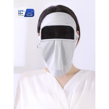 防曬面罩女夏季臉基尼透氣紫外線騎車遮陽防強光遮全臉護額口罩薄