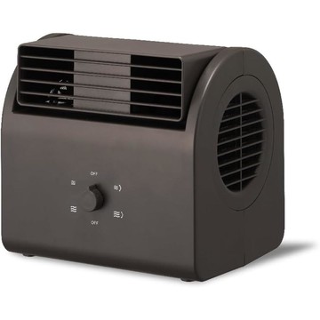 【日本代購】DOSHISHA 復古桌面風扇｜上下擺動｜兩檔風量｜撥盤開關｜棕色