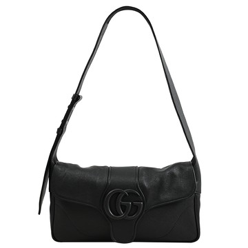GUCCI 767226 Aphrodite 經典GG LOGO翻蓋單肩包.黑