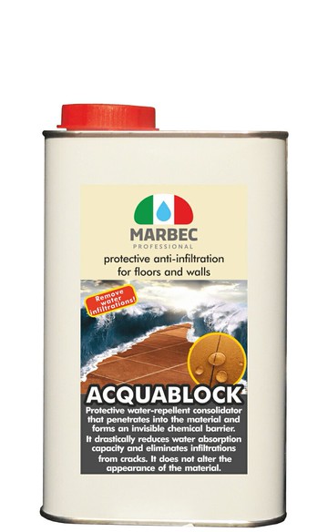 MARBEC馬貝克 浴室陽台磁磚滲透型防水劑ACQUABLOCK 1L/5L【領券滿額再折千7/31止】