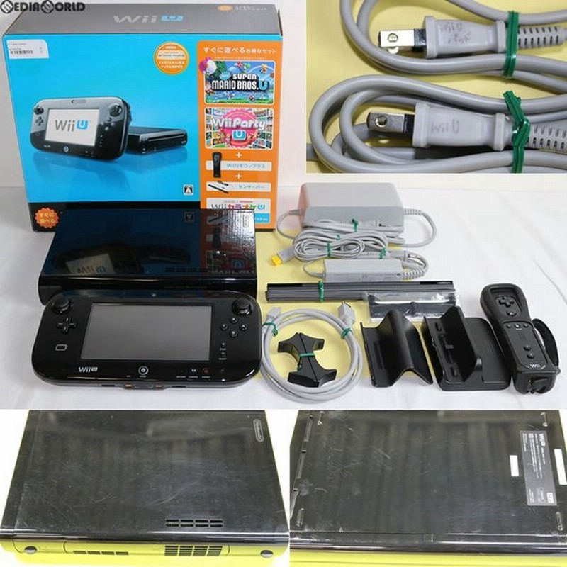 中古即納 訳あり 本体 Wiiu Wii U すぐに遊べるファミリープレミアムセット Kuro クロ 黒 Wup S Kafs 通販 Lineポイント最大0 5 Get Lineショッピング