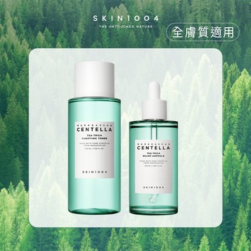 【SKIN1004】理膚天使 馬達加斯加積雪草-茶樹2件組(控油調理精華液100ml+淨膚控油化妝水210ml) 『傳遞幸福』