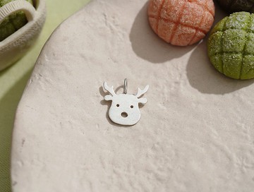 ni.kou 純銀 聖誕 馴鹿 動物 項鍊 / 墜飾 / 耳環