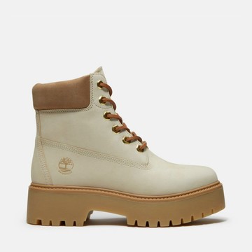 TIMBERLAND STONE STREET 防潑水厚底靴 淺米 A2H3CEN7 女鞋
