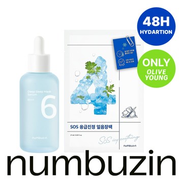 numbuzin No. 6 Deep Sleep Mask Serum 80mL Special Set (+No. 4 SOS Icy Soothing Sheet Mask)