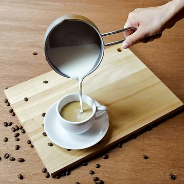 日本珍珠金屬 日本製不鏽鋼單柄牛奶鍋14cm(有刻度)