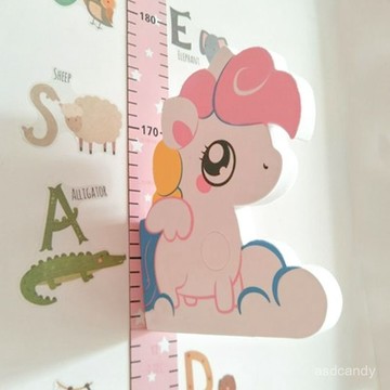 🔥臺灣-出貨🔥3d立體卡通量身高貼紙兒童房間裝飾畵寶寶測量尺身高墻貼紙磁吸
