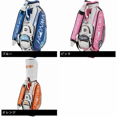 梅里　本間　HONMA　キャディーバッグ　ピンク HONMA 本間ゴルフ キャディーバッグ イ・ボミサイン刺繍入り