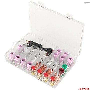 68PCS氬弧焊槍玻璃杯套裝 WP-17/18/26焊槍配件套裝